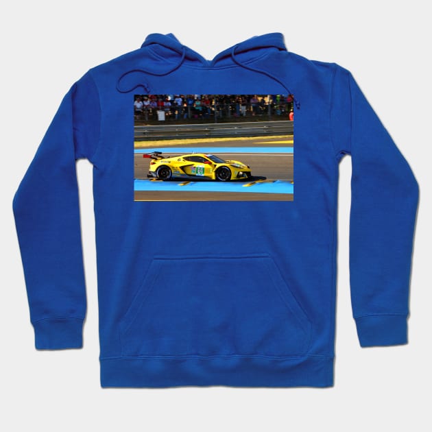 Chevrolet Corvette C8.R 24 Hours of Le Mans 2022 Hoodie by Andy Evans Photos